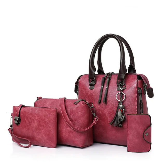 Famous Brands Designer Shoulder Bag 4pcs/set