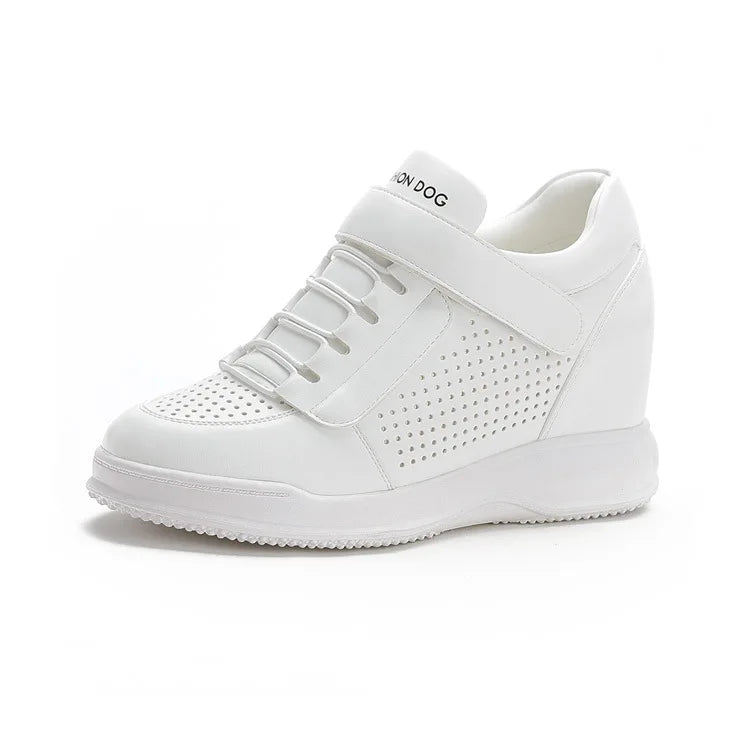High Top Wedge Platform Sneakers