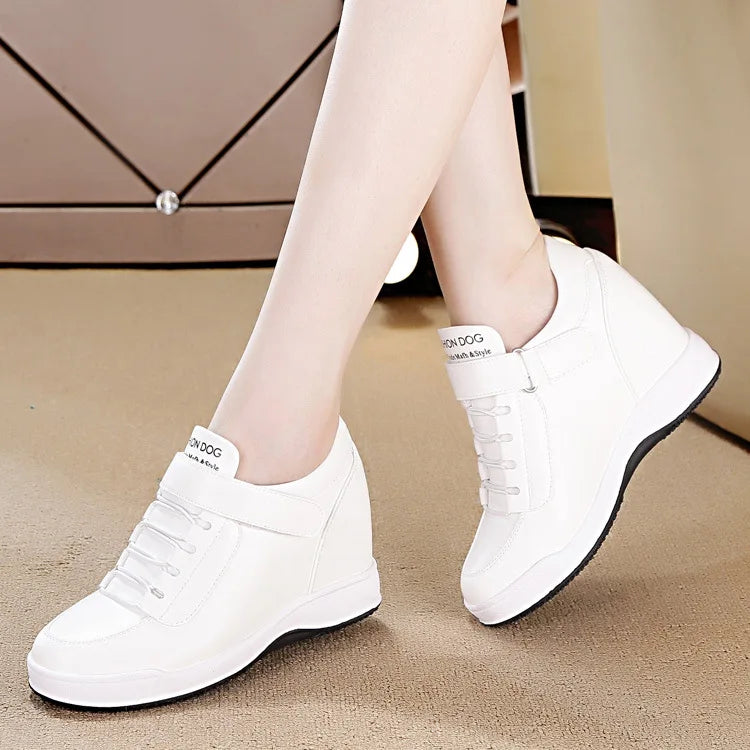High Top Wedge Platform Sneakers
