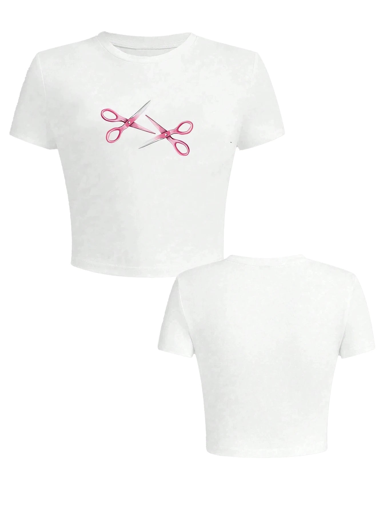 Figure Graphic Cropped T-Shirt  Daily Wear T-Shirt