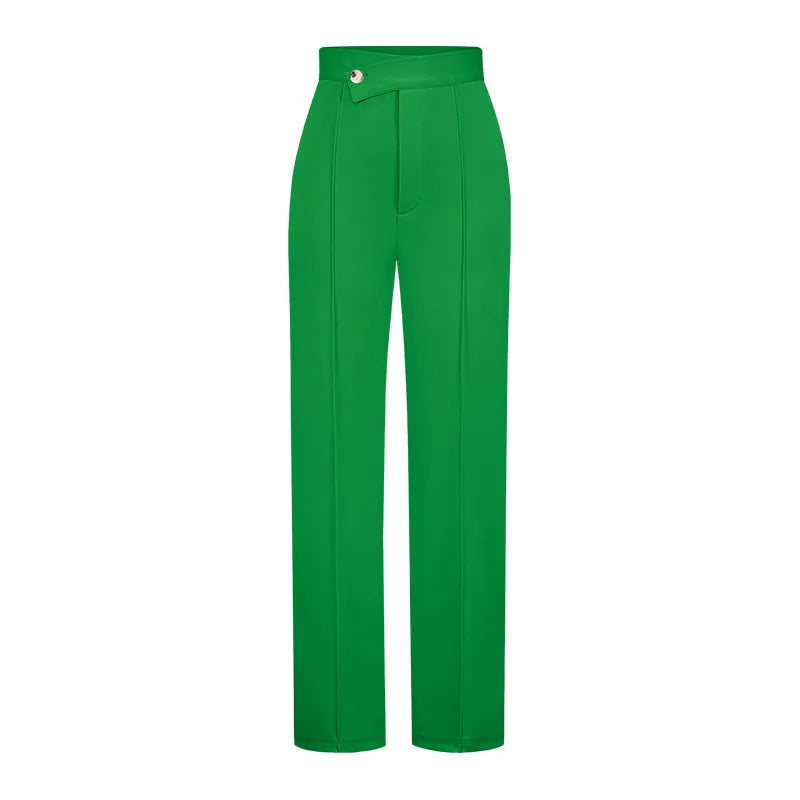 New Casual Women  Solid Color Trousers