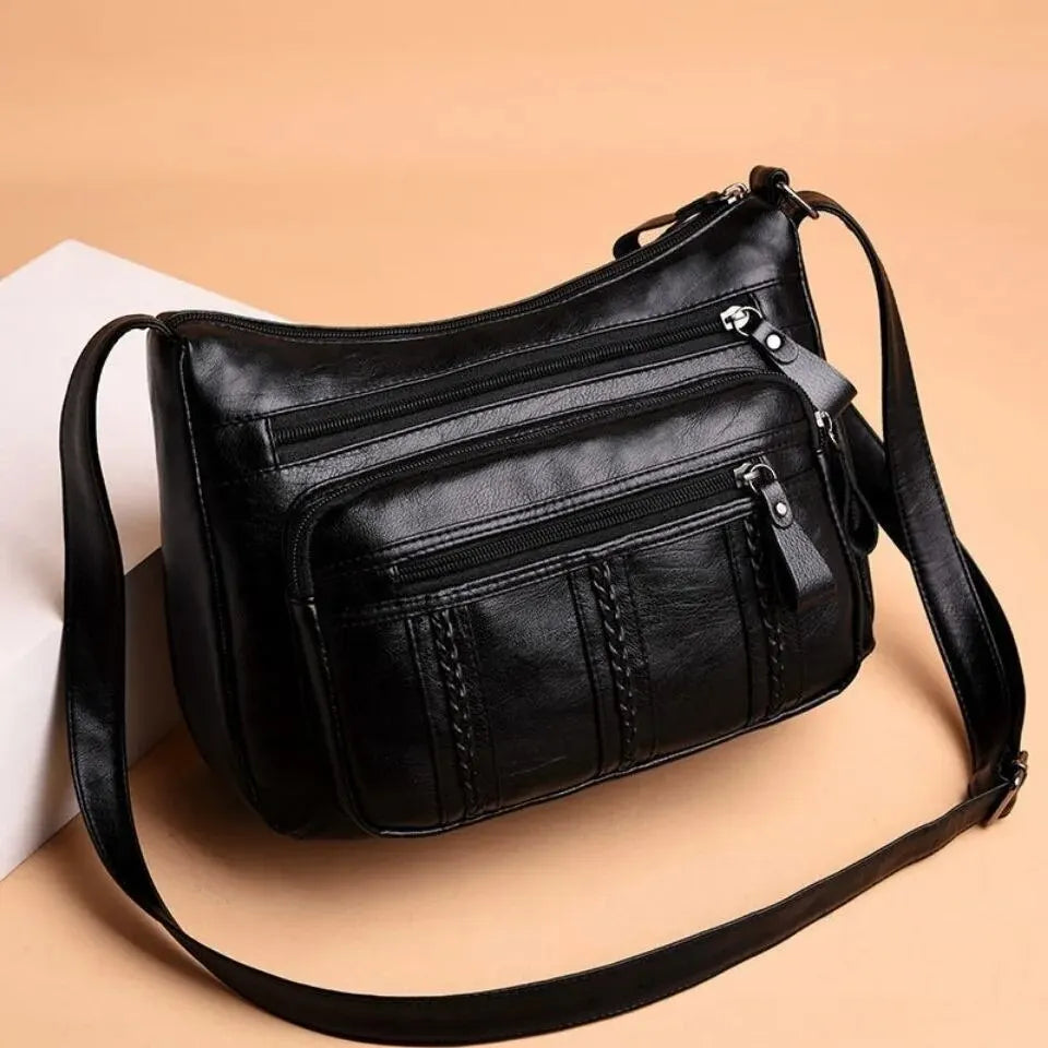Lightweight, Multi-layered, Large-capacity Crossbody Bag