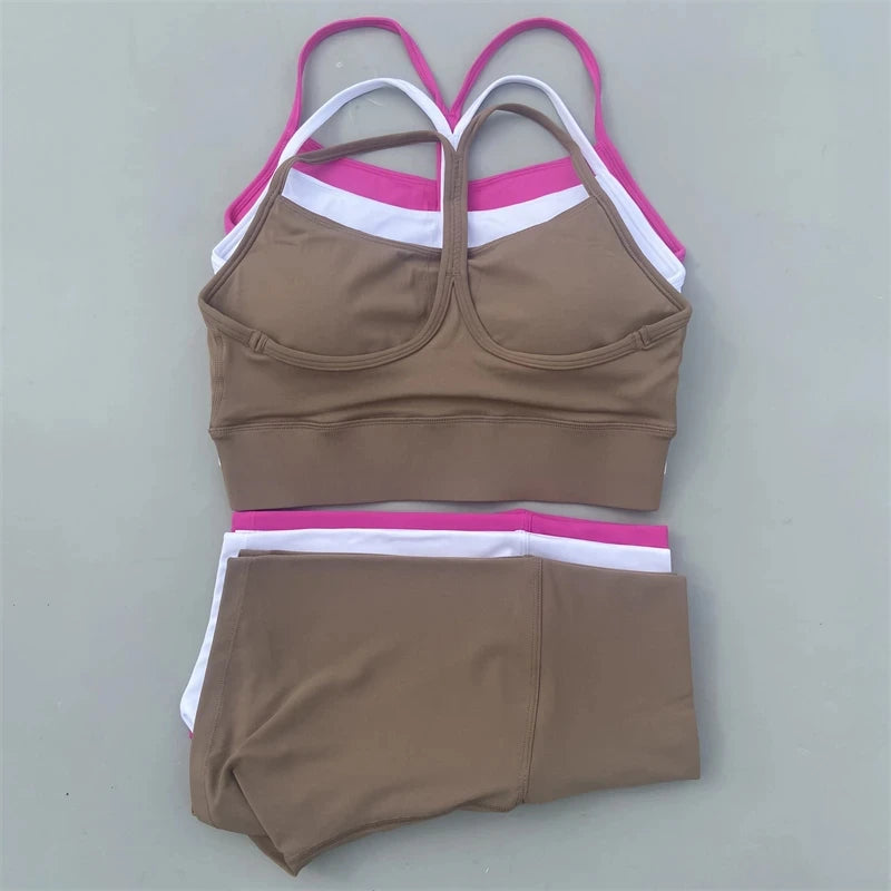 Yoga Set short Legging Sport Bra