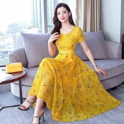 Summer Floral Print Women's Dress