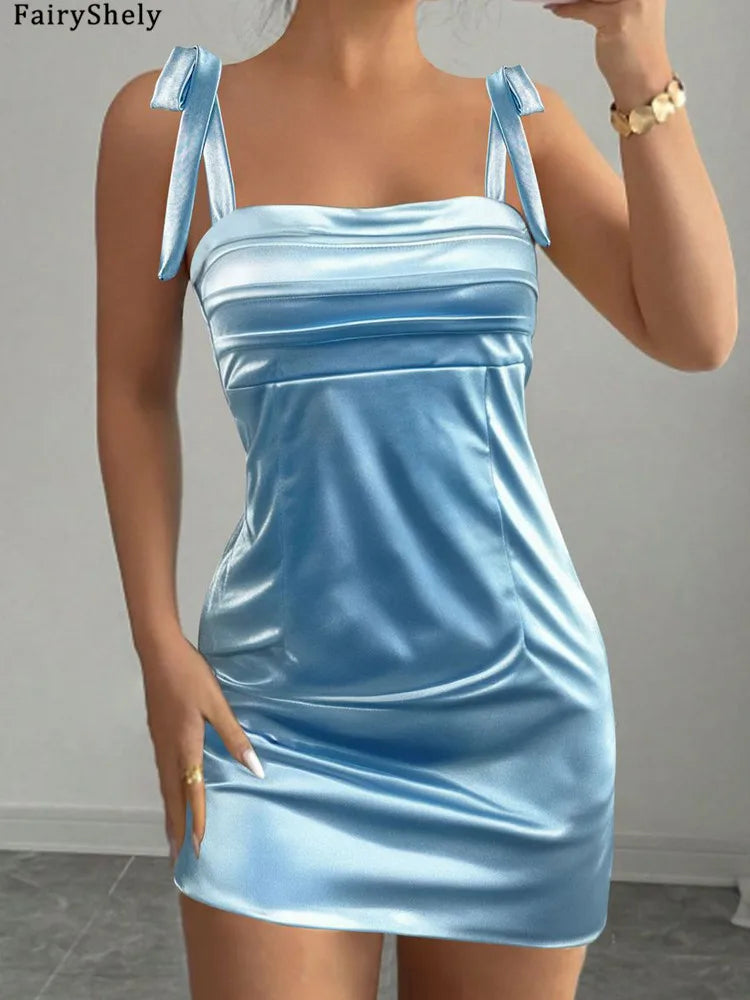 Club Strap Square Collar Bodycon Dress