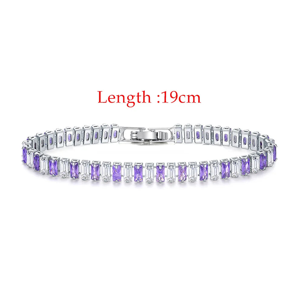 Iced Out Zircon Tennis Luxury Crystal Bracelet