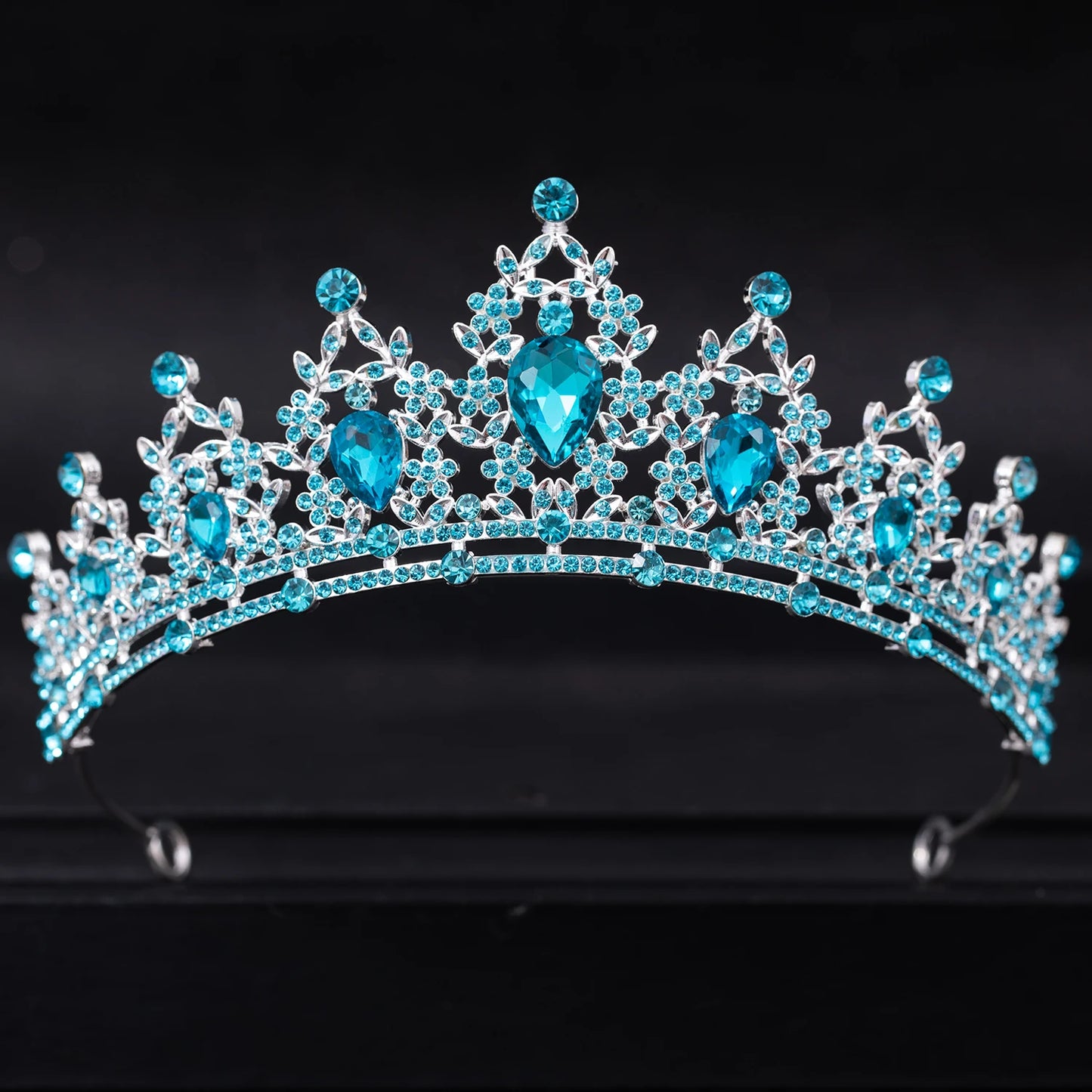 Wedding Hair Tiara Crown Silver Color Tiaras
