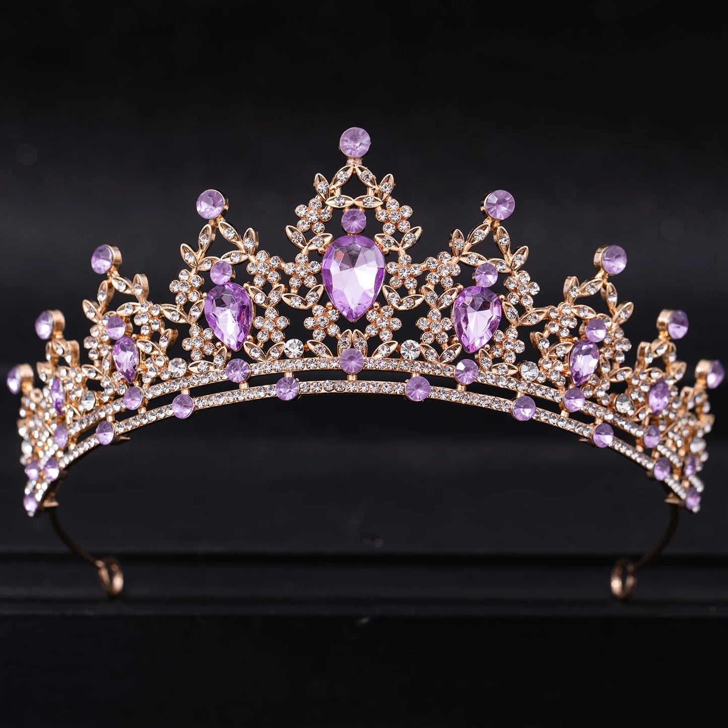 Wedding Hair Tiara Crown Silver Color Tiaras