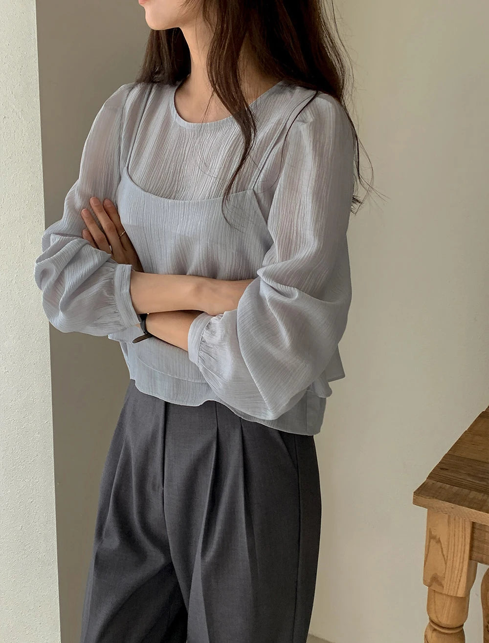 Unique Long Sleeve Tank Top Vest