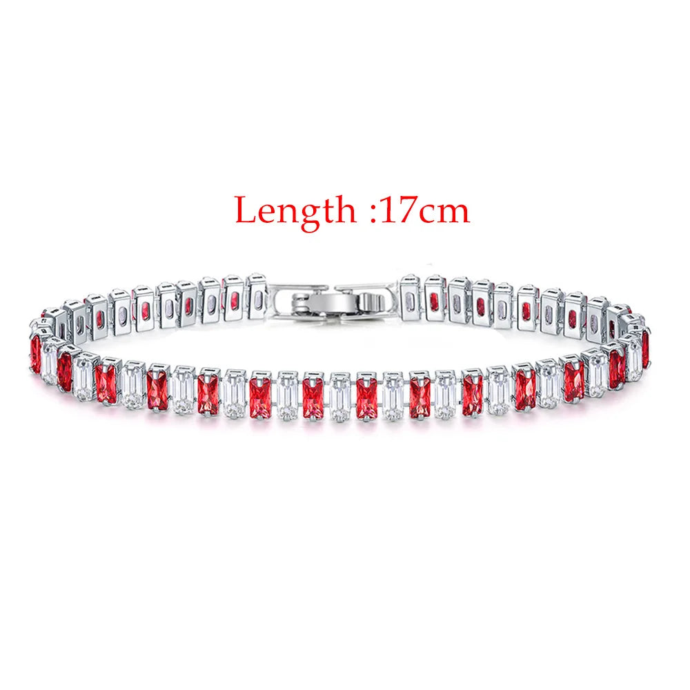 Iced Out Zircon Tennis Luxury Crystal Bracelet