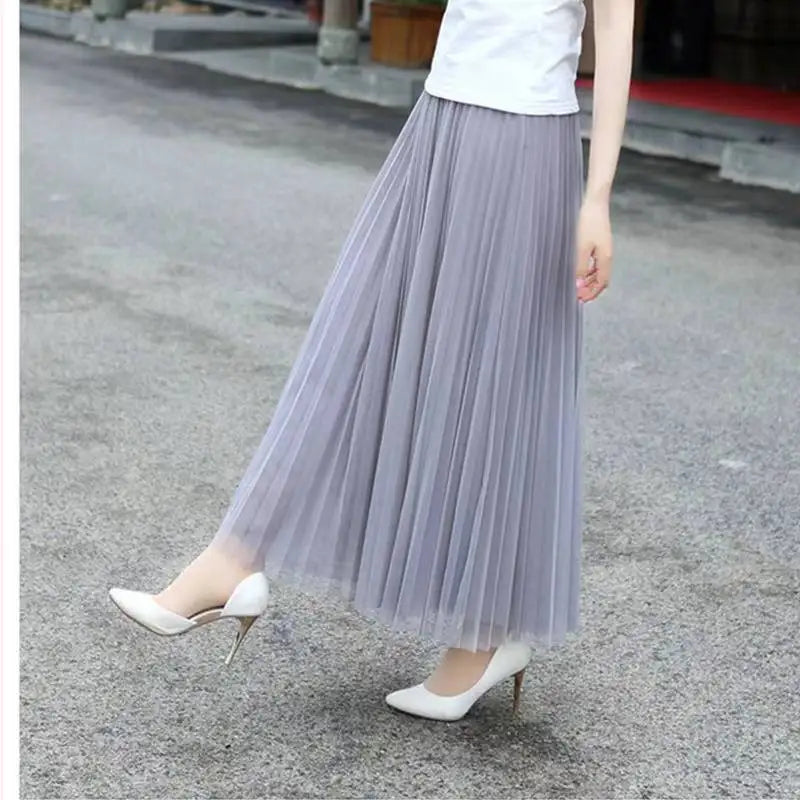 Tulle Skirt  Elastic High Waist