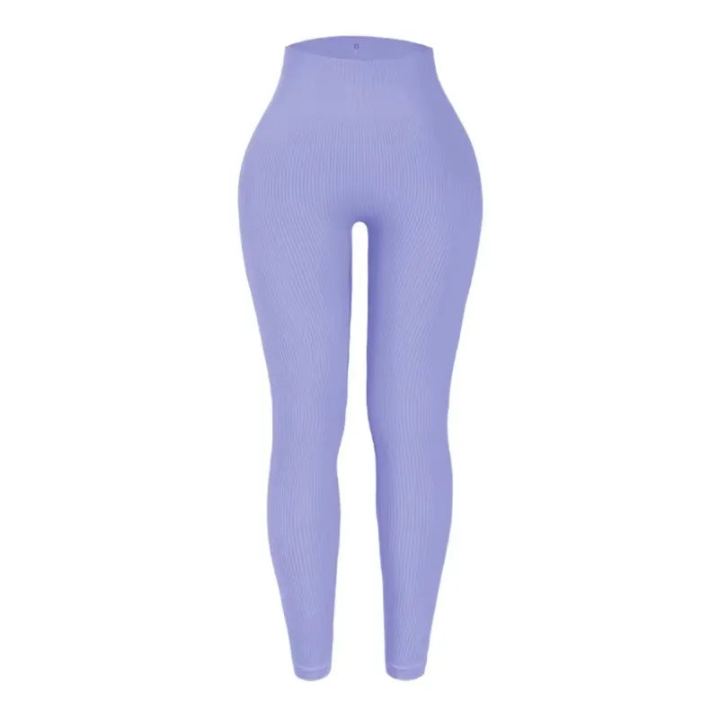 Seamless knitted yoga pants high waisted leggings