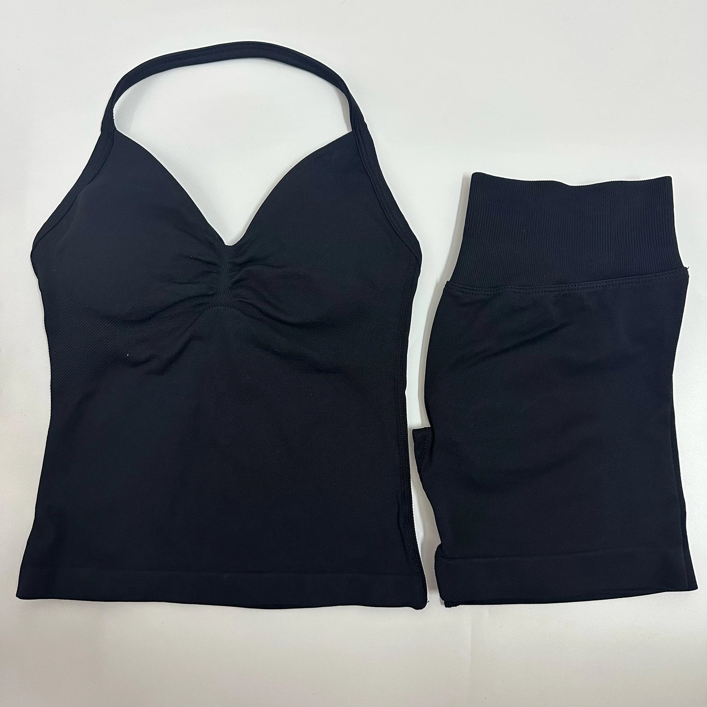 Yoga/Gym Set Backless Tank Tops High Waist