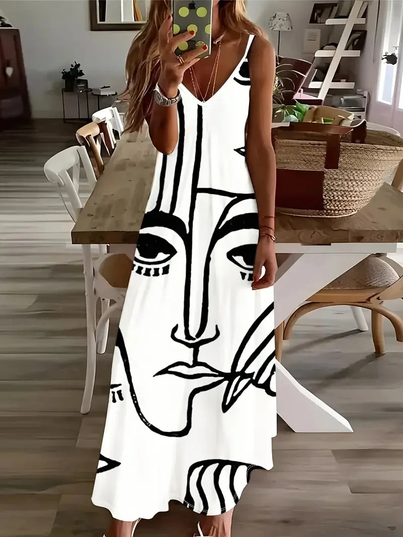 Long A-line Oversized Casual Dress