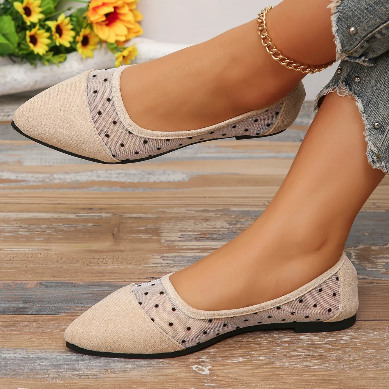 New Mesh Soft Sole Non-slip Flats