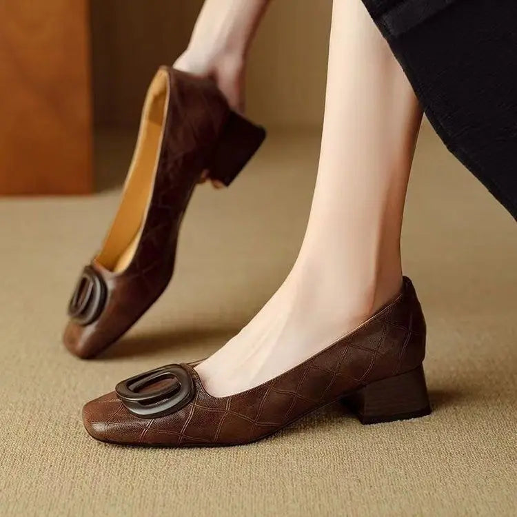 Round Toe Shallow Slip On Ballet Shoes