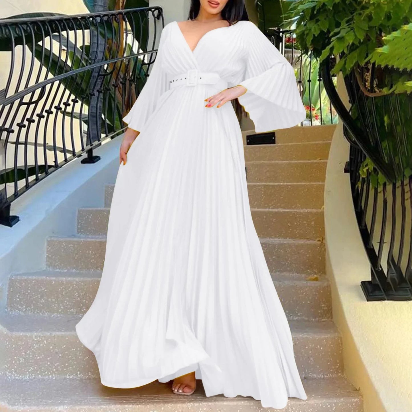 Plus Size Evening Dress Long Sleeves