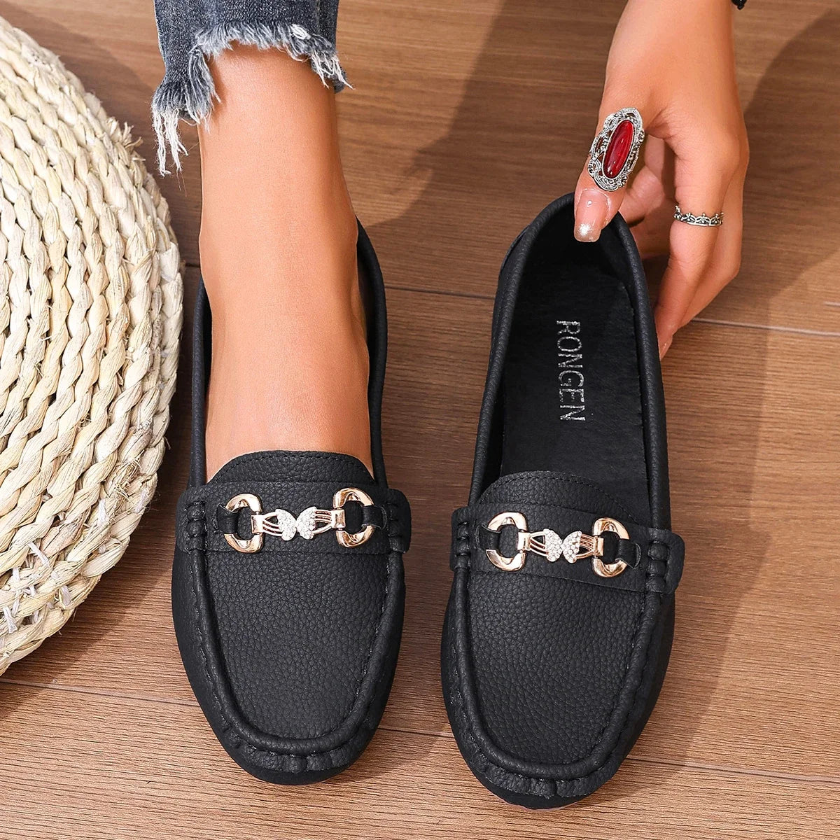 Women's Casual Slip on Mary Jane Shoes