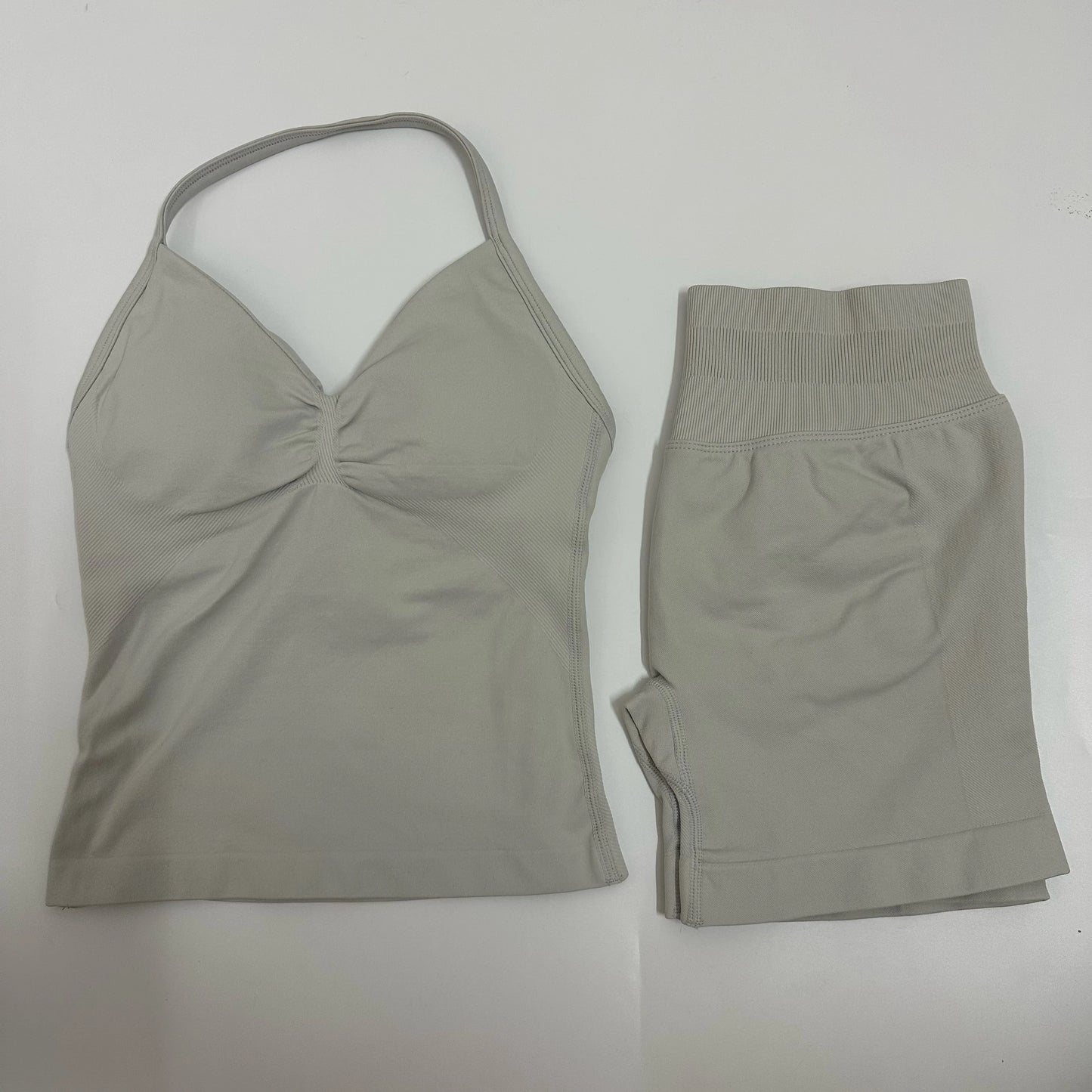 Yoga/Gym Set Backless Tank Tops High Waist