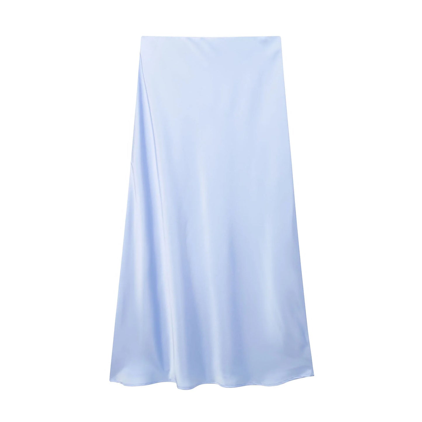 Satin Skirt  High Waist Elegant Long Skirts