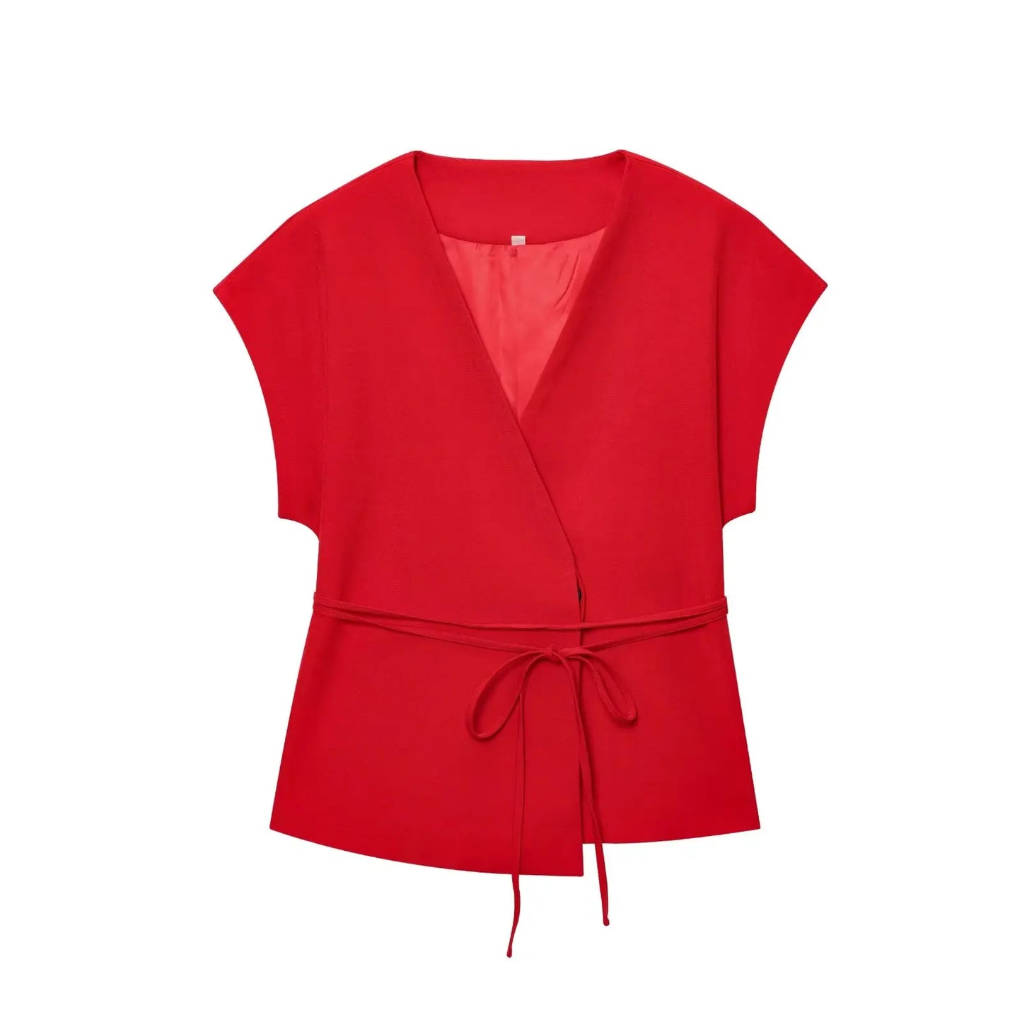 Trouser Suits Sleeveless V-Neck  2 Piece Set