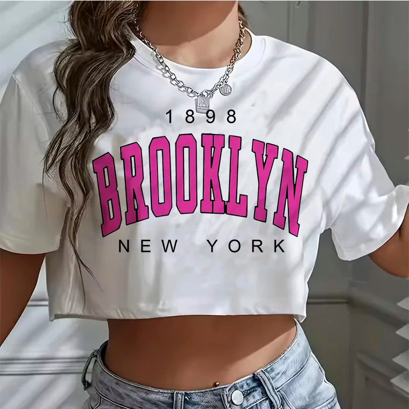 T Shirt Los Angeles Number 91 Brooklyn  Cropped