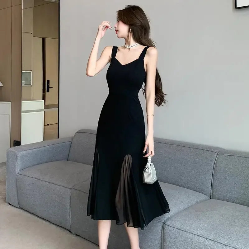 Maxi Evening Black Sundress