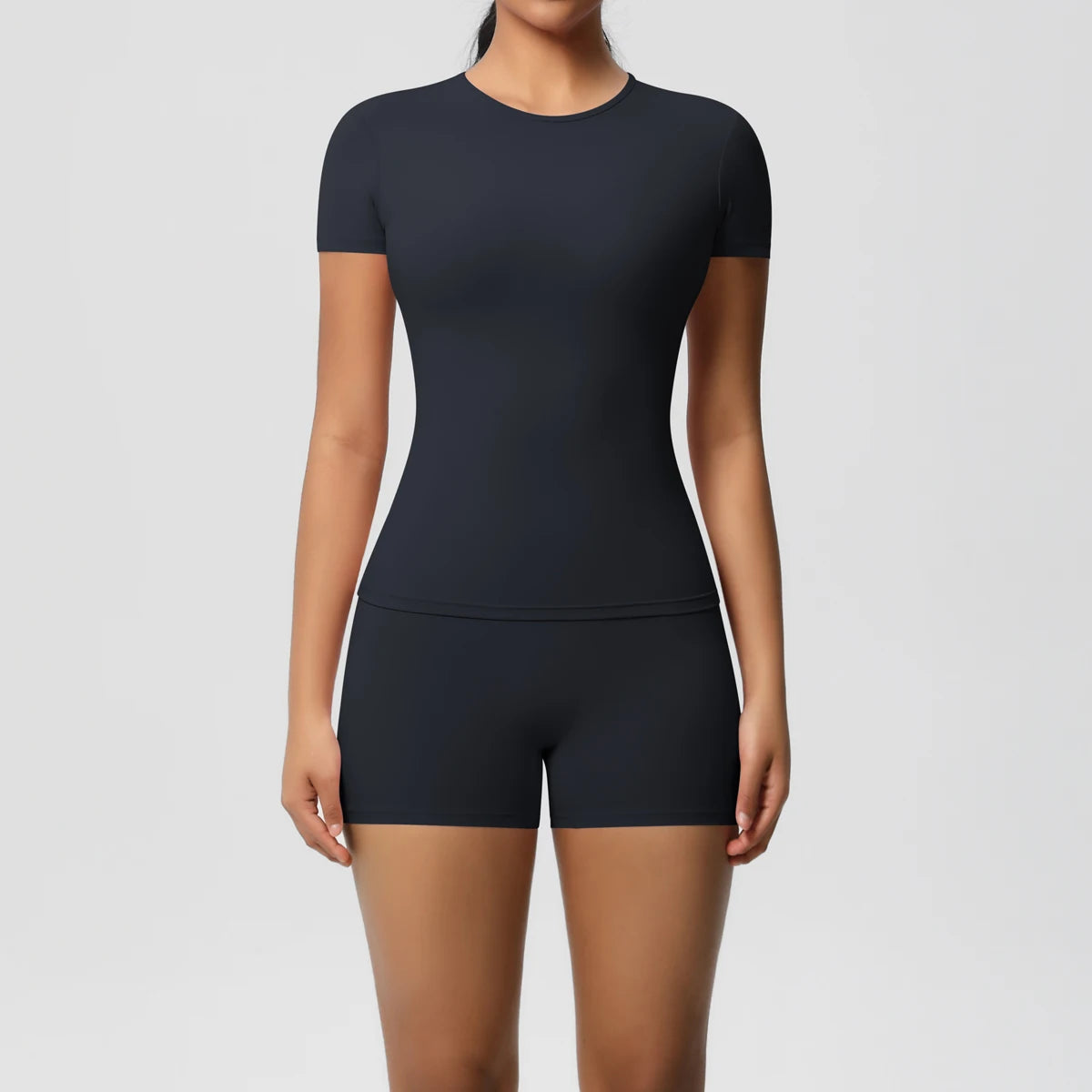 2PC Quick-Drying Gym Leggings Breathable Stretchy