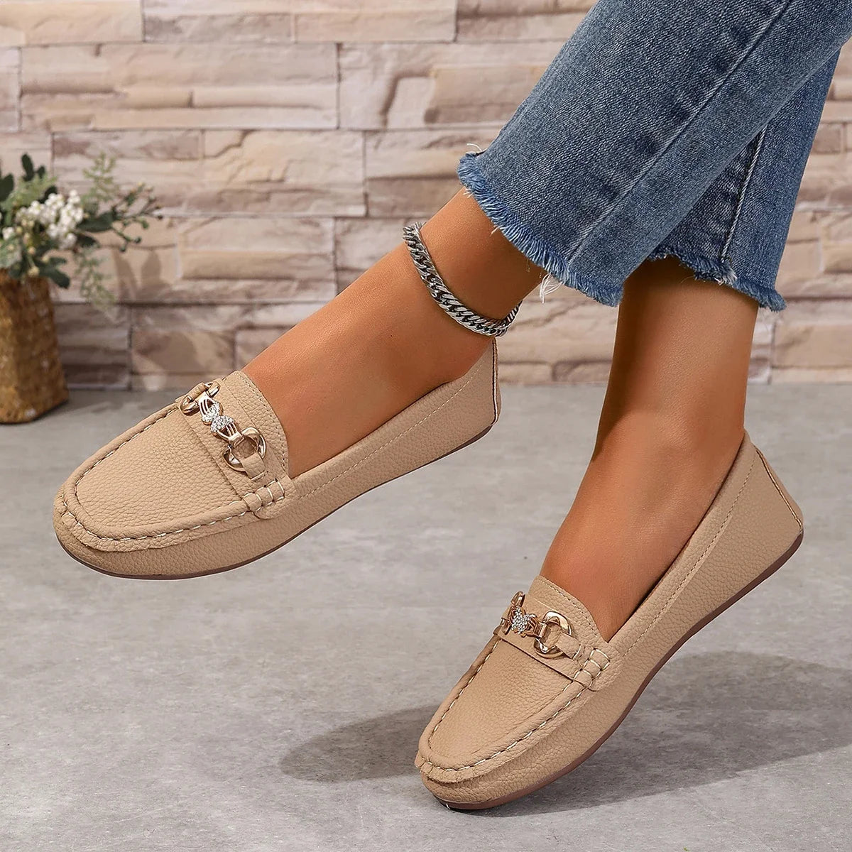 Women's Casual Slip on Mary Jane Shoes
