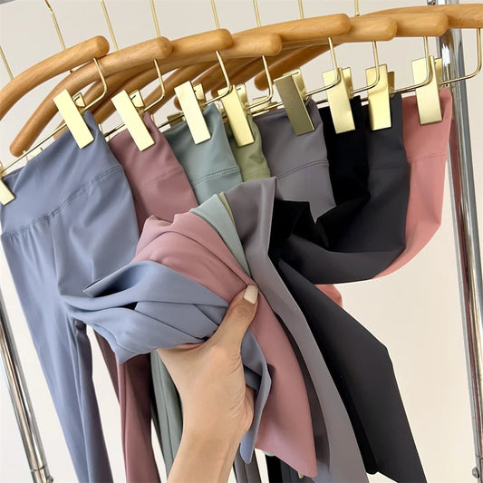 Girl Pants Black Cotton Spandex High Waist