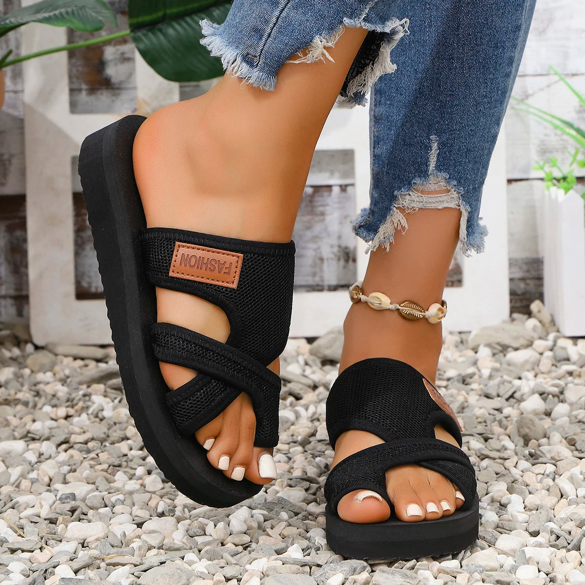 Fashionable Hollow Lightweight Breathable Sandals and Slippers