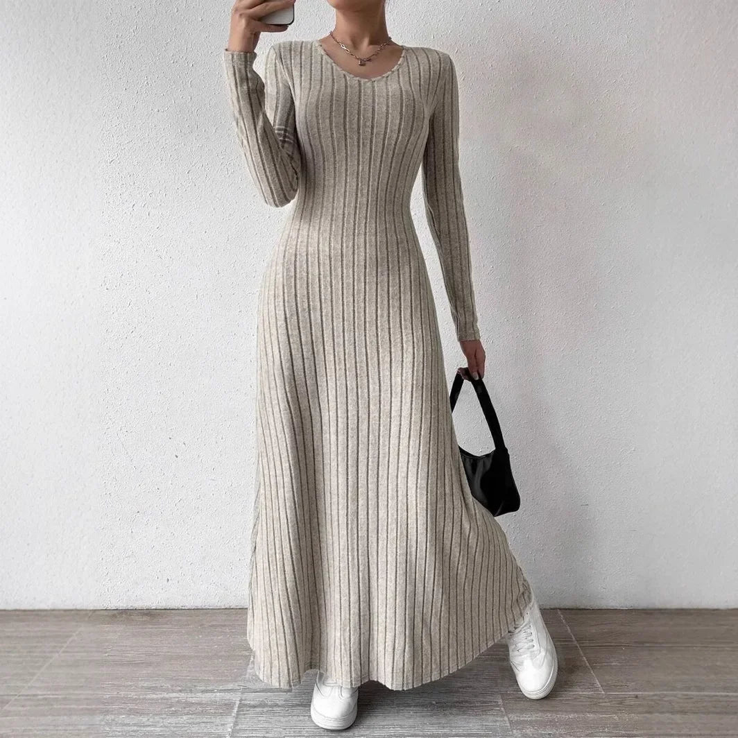 Knitted Long Sleeve Smooths Slims Your Silhouette