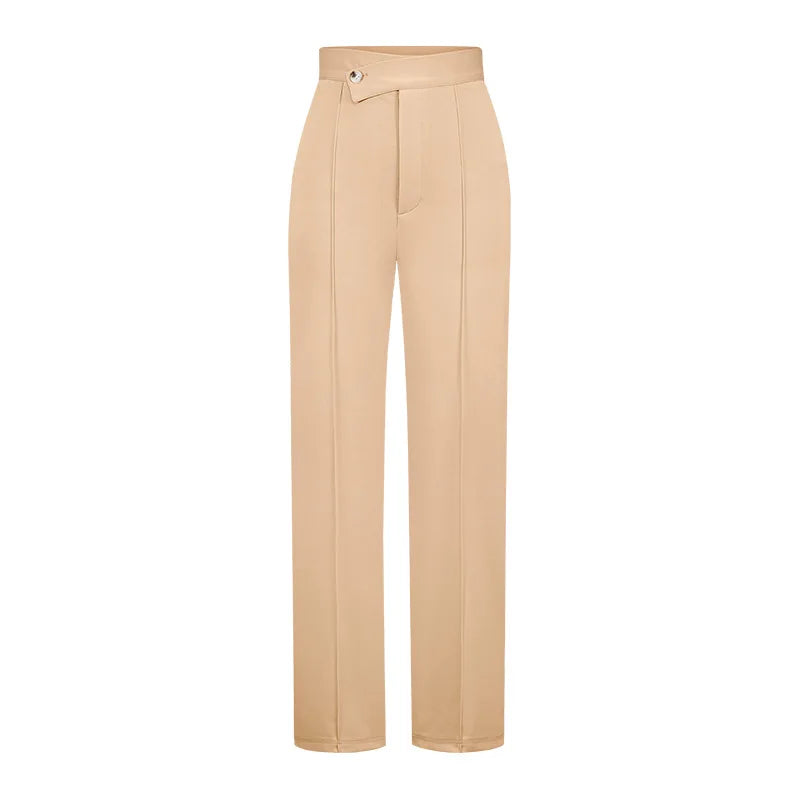 New Casual Women  Solid Color Trousers