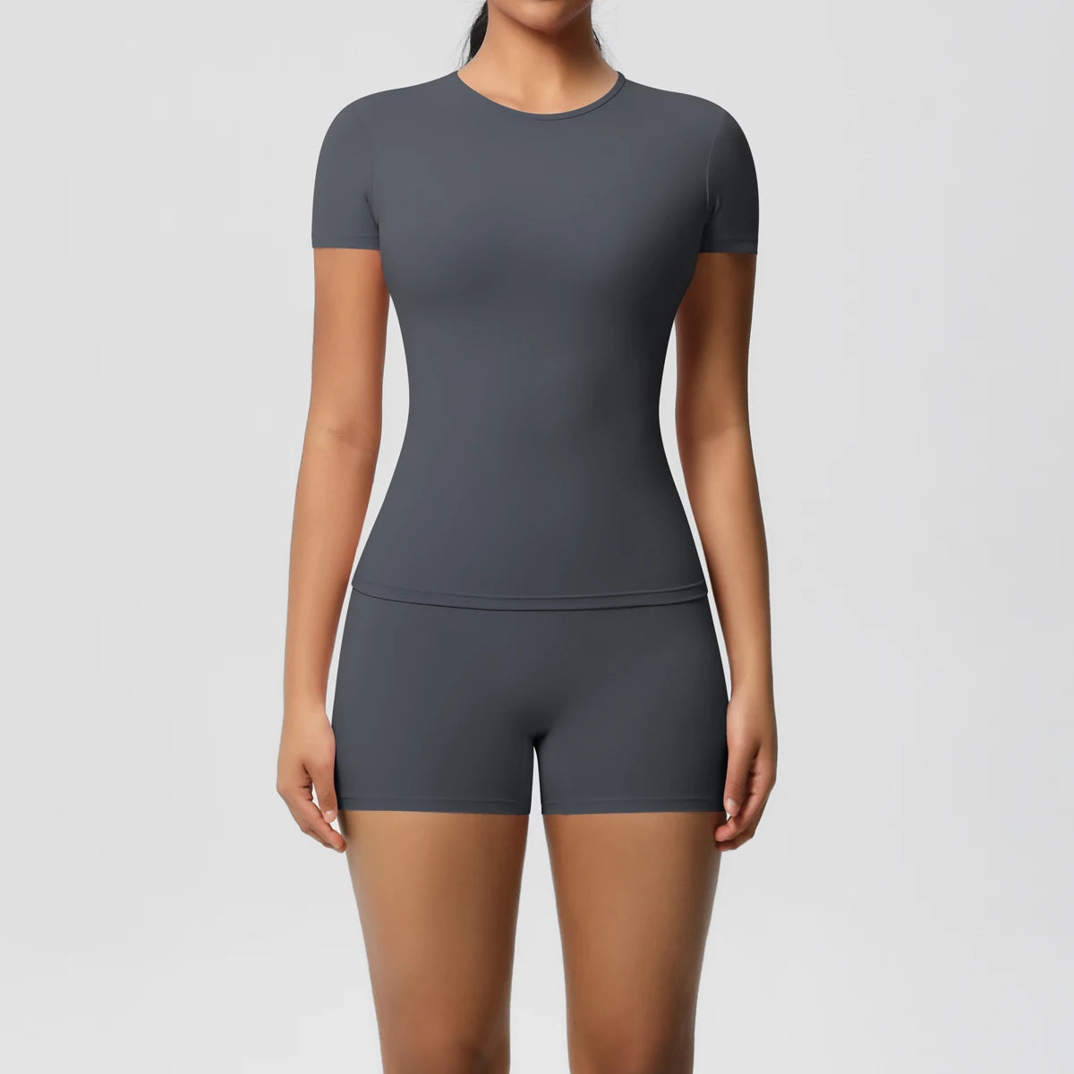 2PC Quick-Drying Gym Leggings Breathable Stretchy