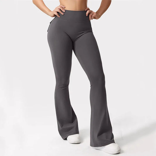 Women Wide Leg Yoga Fitness  with pockets