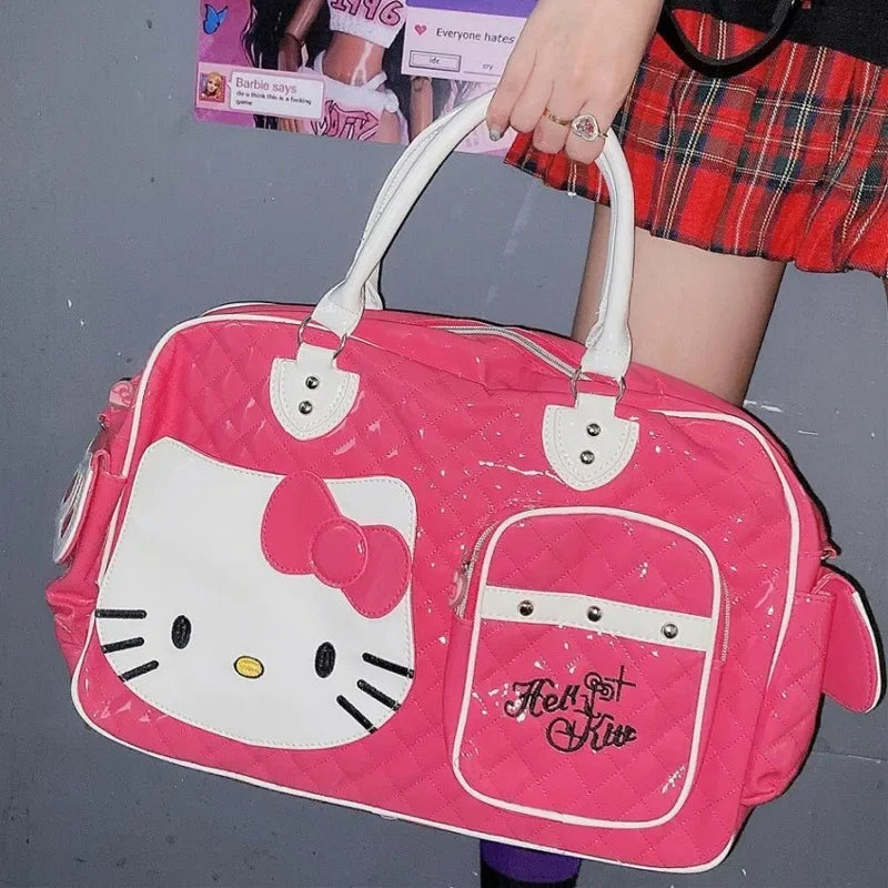 Large Capacity Crossbody Bag Pink Shoulder Bag