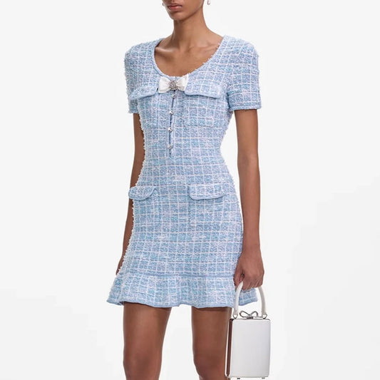 Ruffle  Mini  Bowknot Skirt