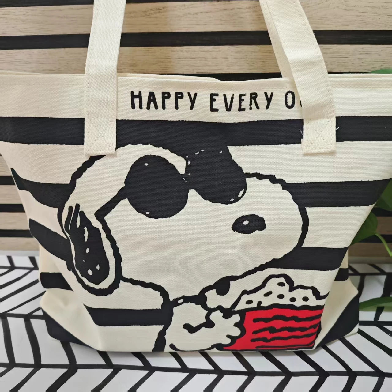 Snoopy Cute Print Tote bag, shoulder bag