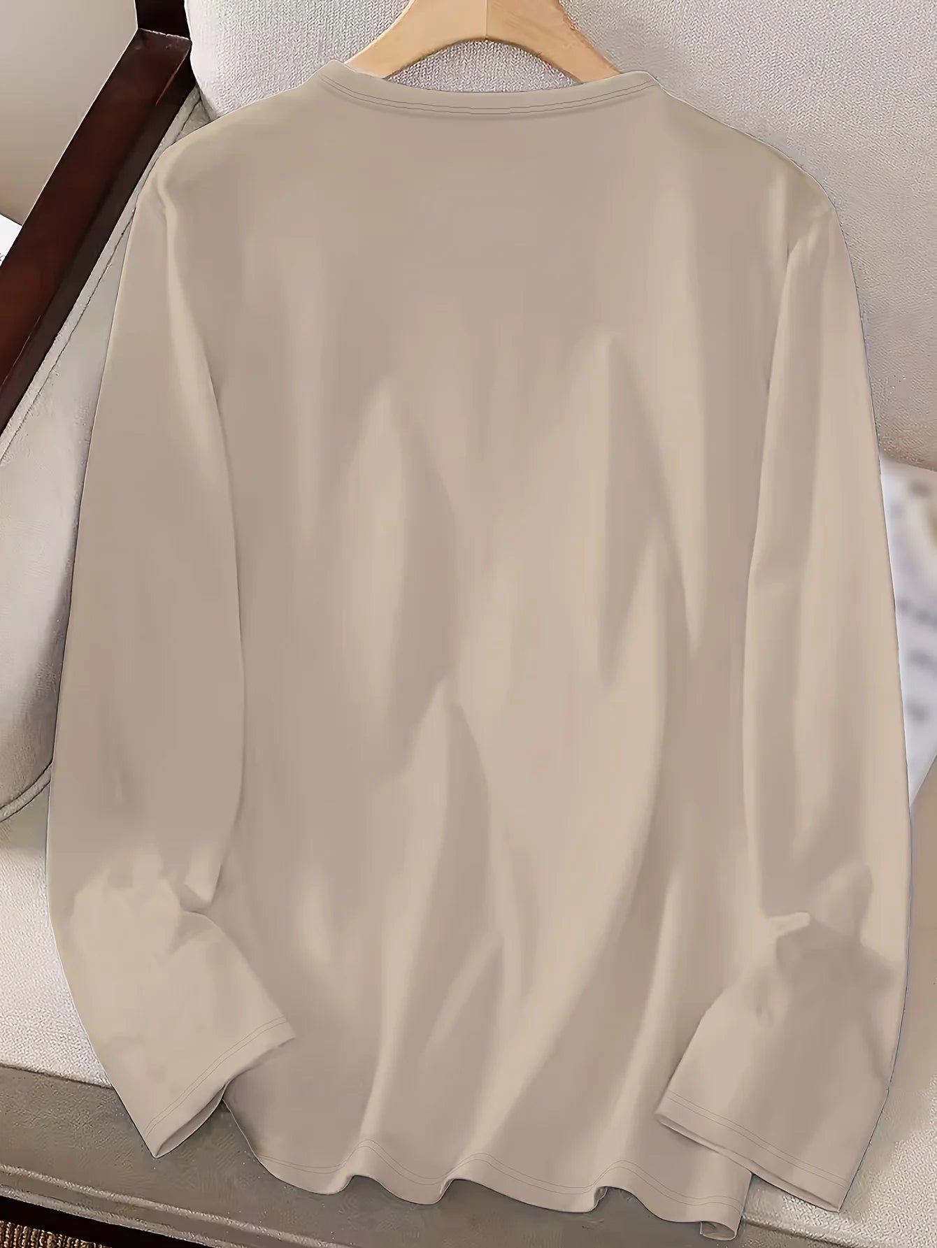 100 cotton  Slim T-shirt Long-sleeved