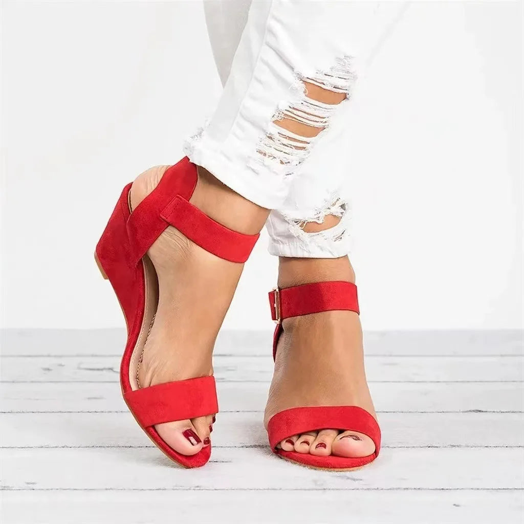 Open Toe Wedge Plus Size Wedge