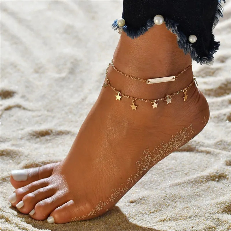 Sexy Anklet  Bracelet Cheville Barefoot Leg Chain