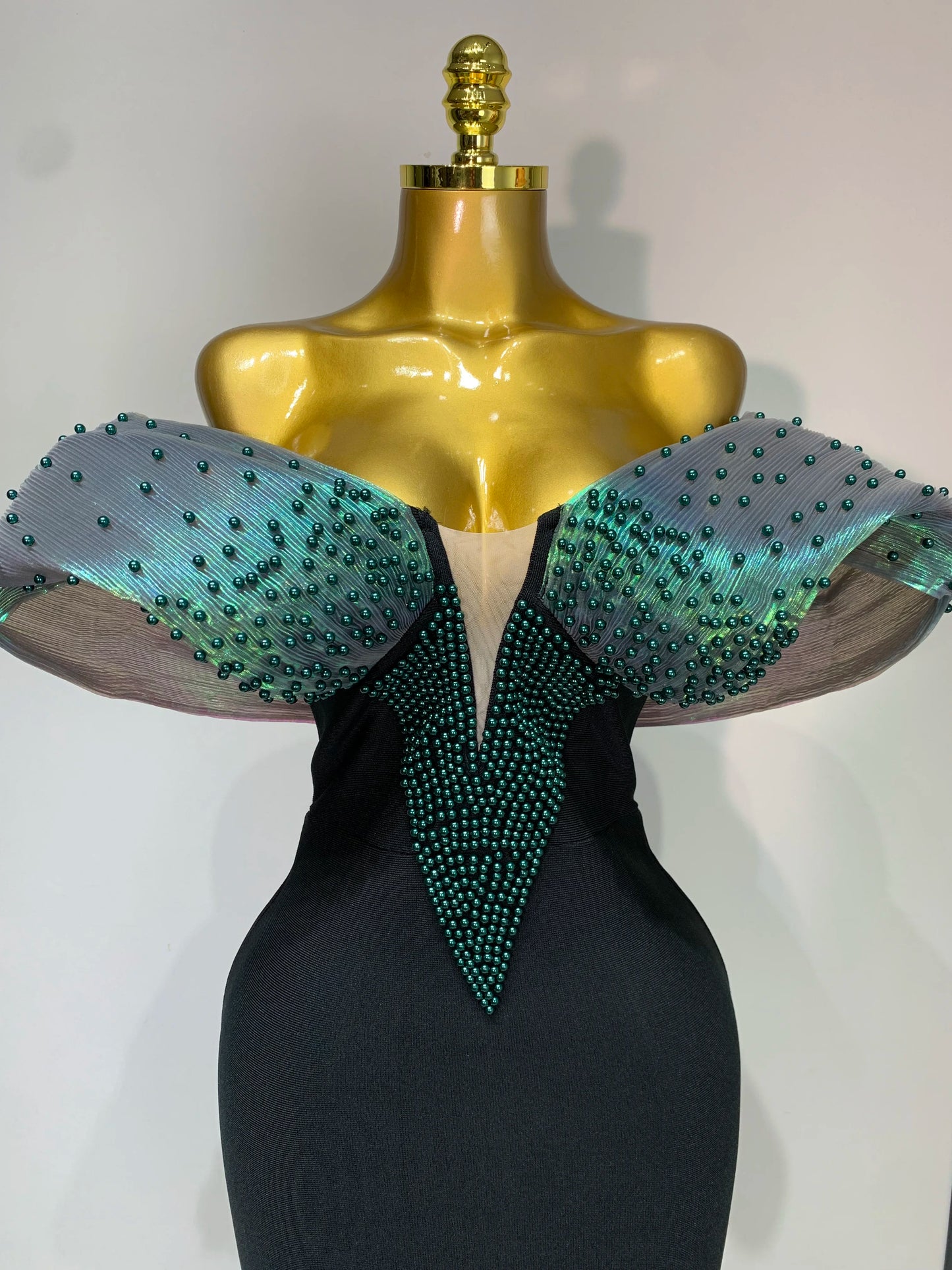 Sexy Off Shoulder Beading  Maxi Long  Dress