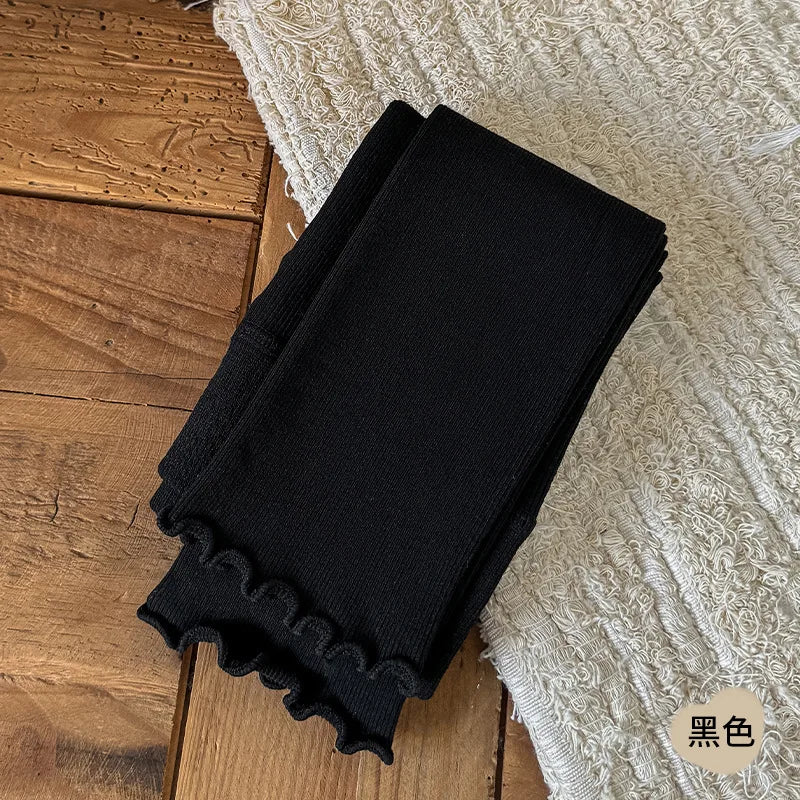 Girl Solid Kid Legging Toddler Skinny Cropped Trouser