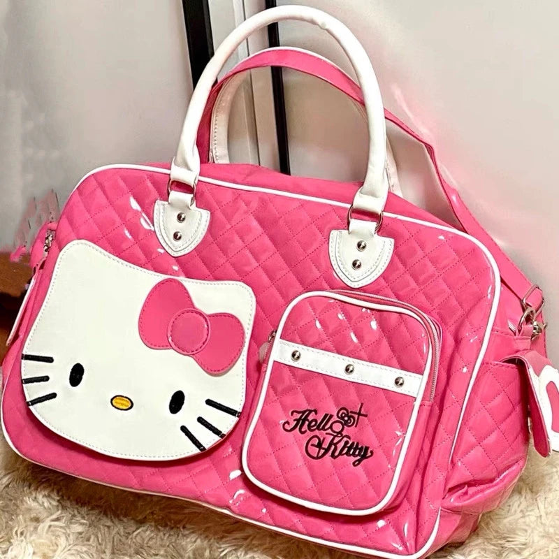 Large Capacity Crossbody Bag Pink Shoulder Bag