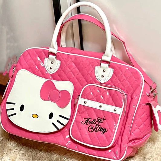 Large Capacity Crossbody Bag Pink Shoulder Bag
