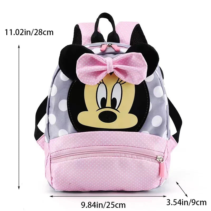 Disney Backpack Minnie Schoolbag For Kids Cartoon