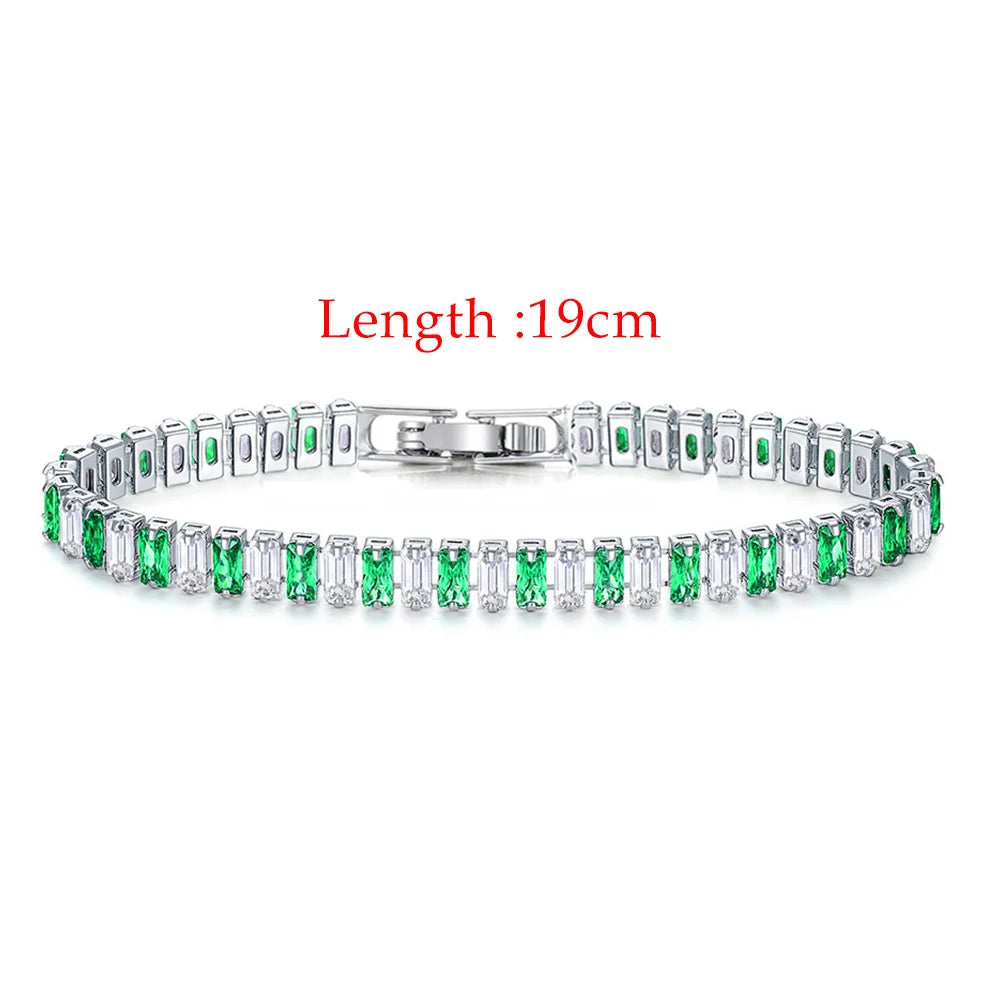 Iced Out Zircon Tennis Luxury Crystal Bracelet