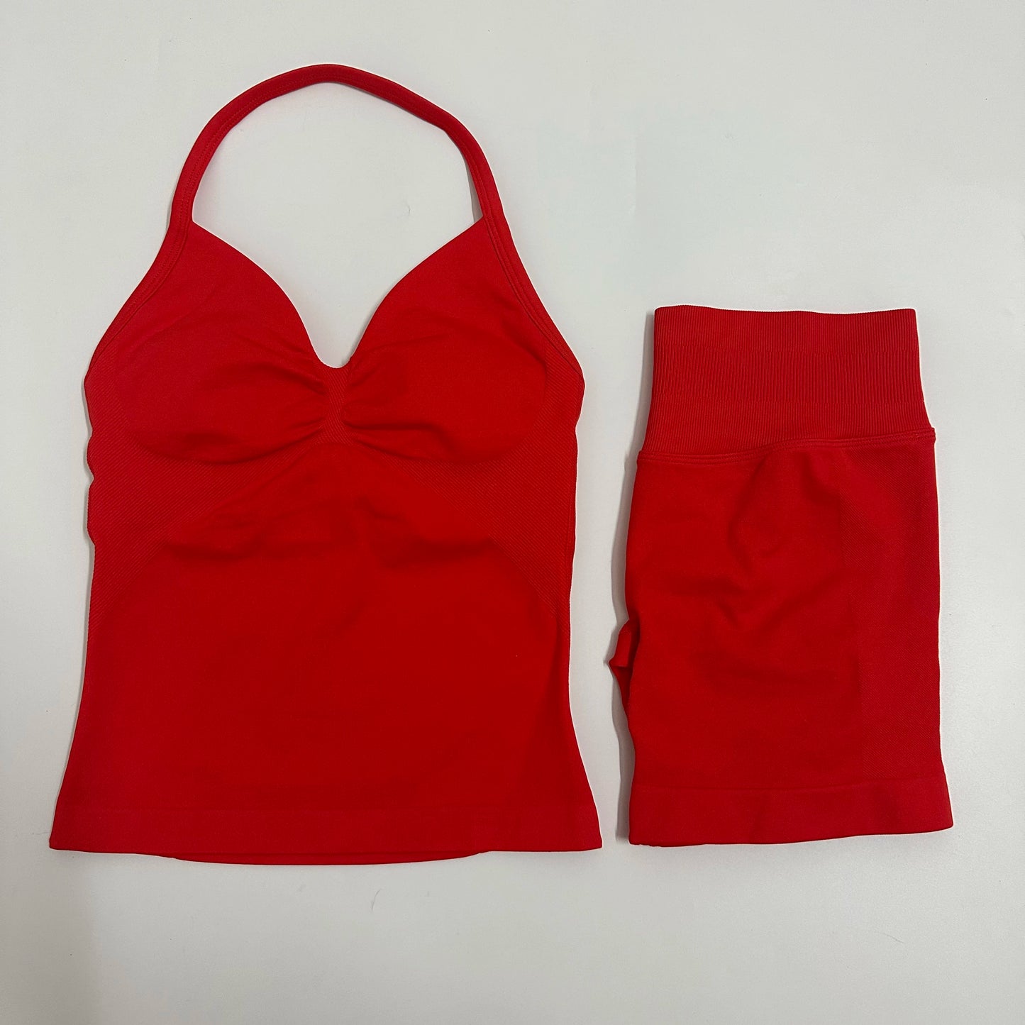 Yoga/Gym Set Backless Tank Tops High Waist