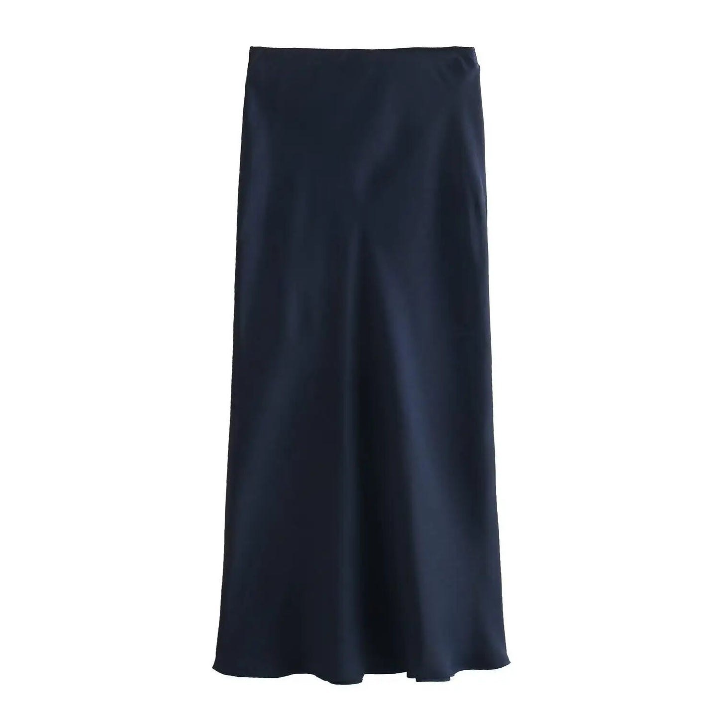 Satin Skirt  High Waist Elegant Long Skirts