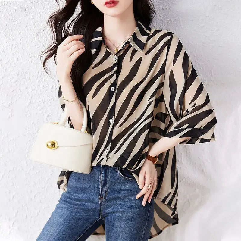 Shirts Chiffon Full Long Sleeve